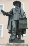 Rathaus und Tilly-Denkmal (Rain am Lech)