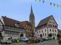 Marktplatz mit Rathaus (Zeil am Main)