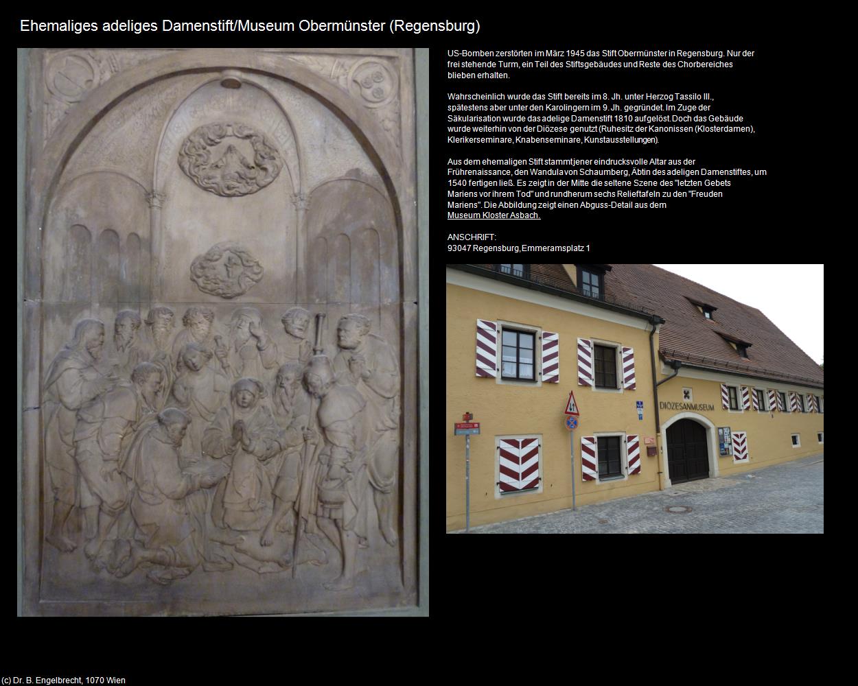 Ehem. adeliges Damenstift/Museum Obermünster  (Regensburg) in Kulturatlas-BAYERN(c)B.Engelbrecht