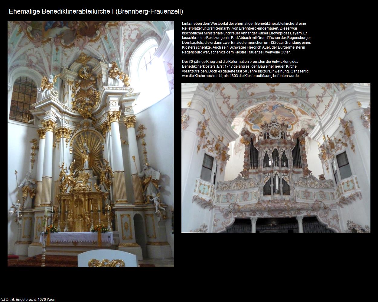 Ehem. Benediktinerabteikirche Frauenzell I (Brennberg-Frauenzell) in Kulturatlas-BAYERN