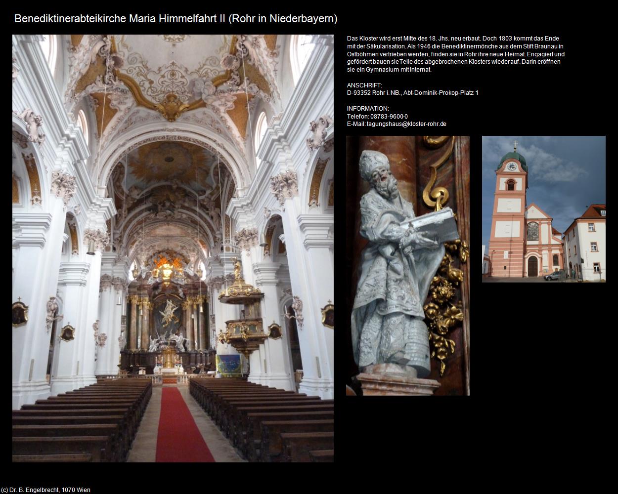 Benediktinerabteik. Maria Himmelfahrt II (Rohr in Niederbayern ) in Kulturatlas-BAYERN