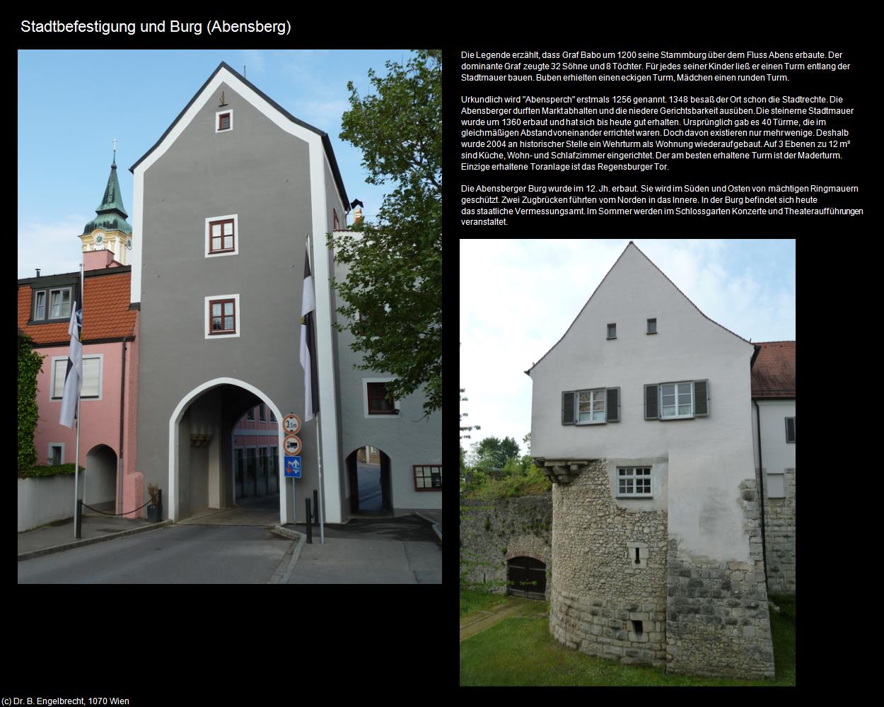 Stadtbefestigung und Burg (Abensberg) in Kulturatlas-BAYERN