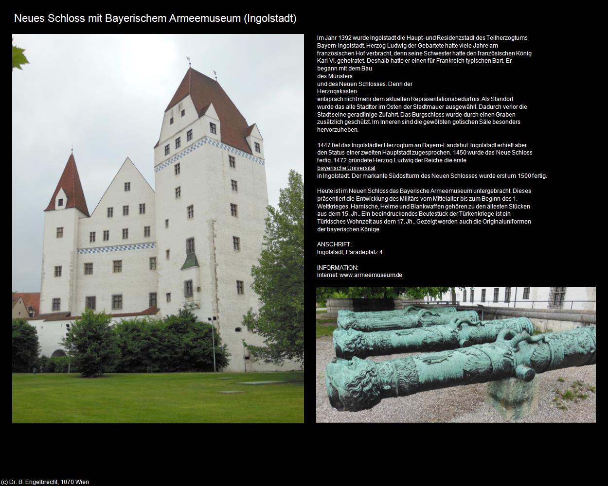 Neues Schloss mit Armeemuseum (Ingolstadt) in Kulturatlas-BAYERN(c)B.Engelbrecht