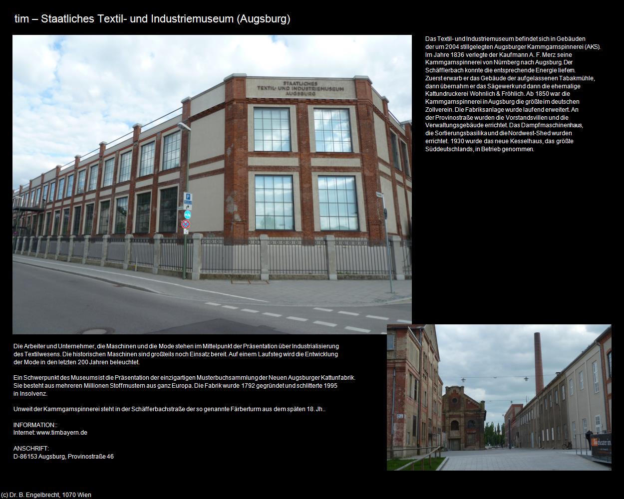 Textil- und Industrie-Museum-tim (Augsburg) in Kulturatlas-BAYERN