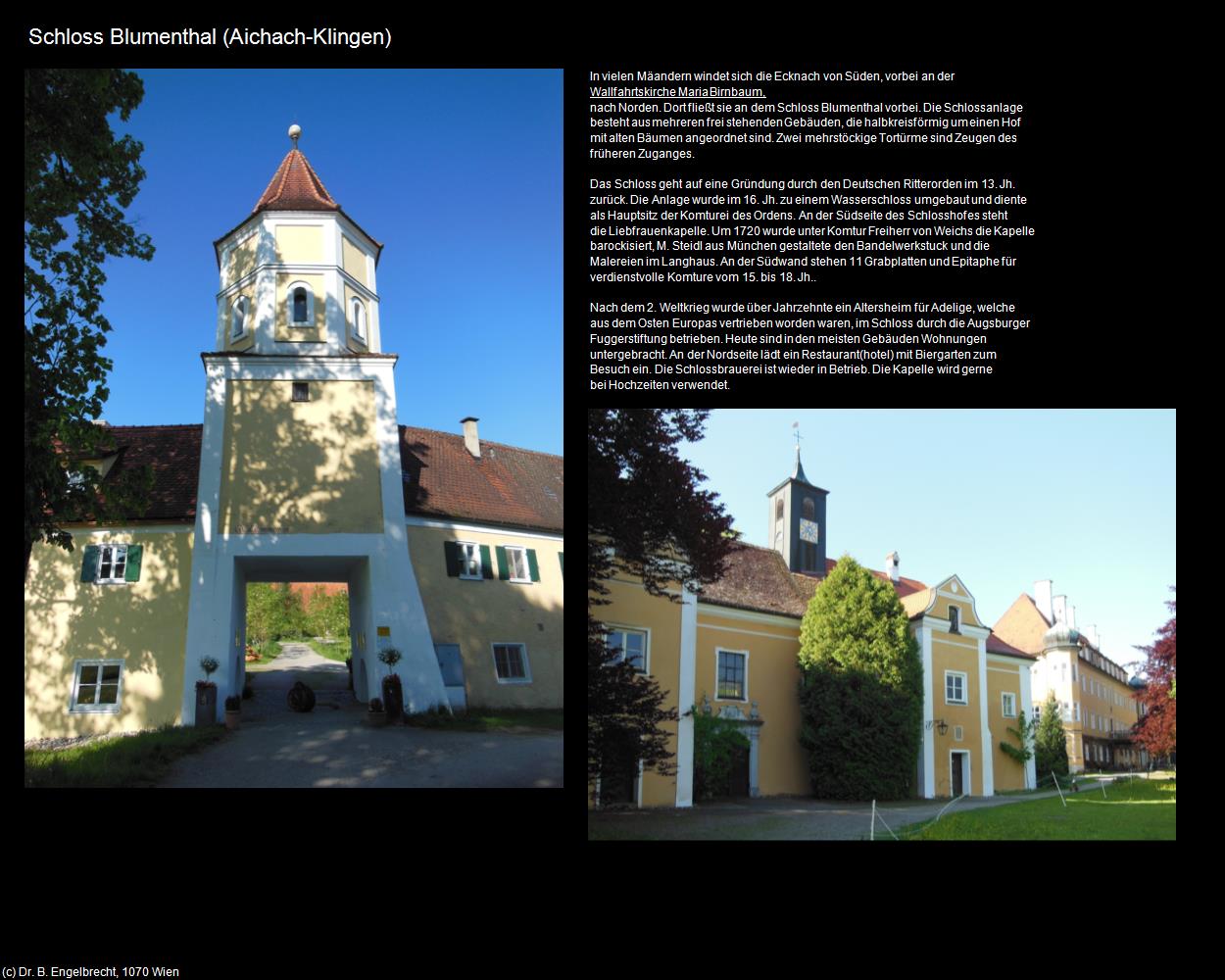 Schloss Blumenthal (Klingen) (Aichach) in Kulturatlas-BAYERN(c)B.Engelbrecht