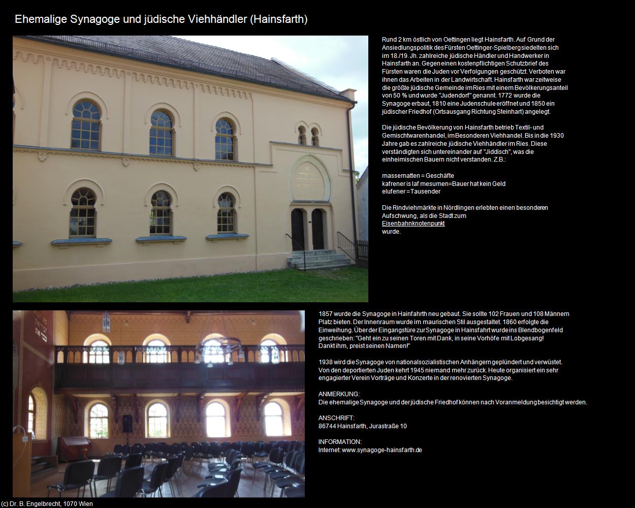 Ehem. Synagoge und jüdische Viehhändler  (Hainsfarth) in Kulturatlas-BAYERN(c)B.Engelbrecht