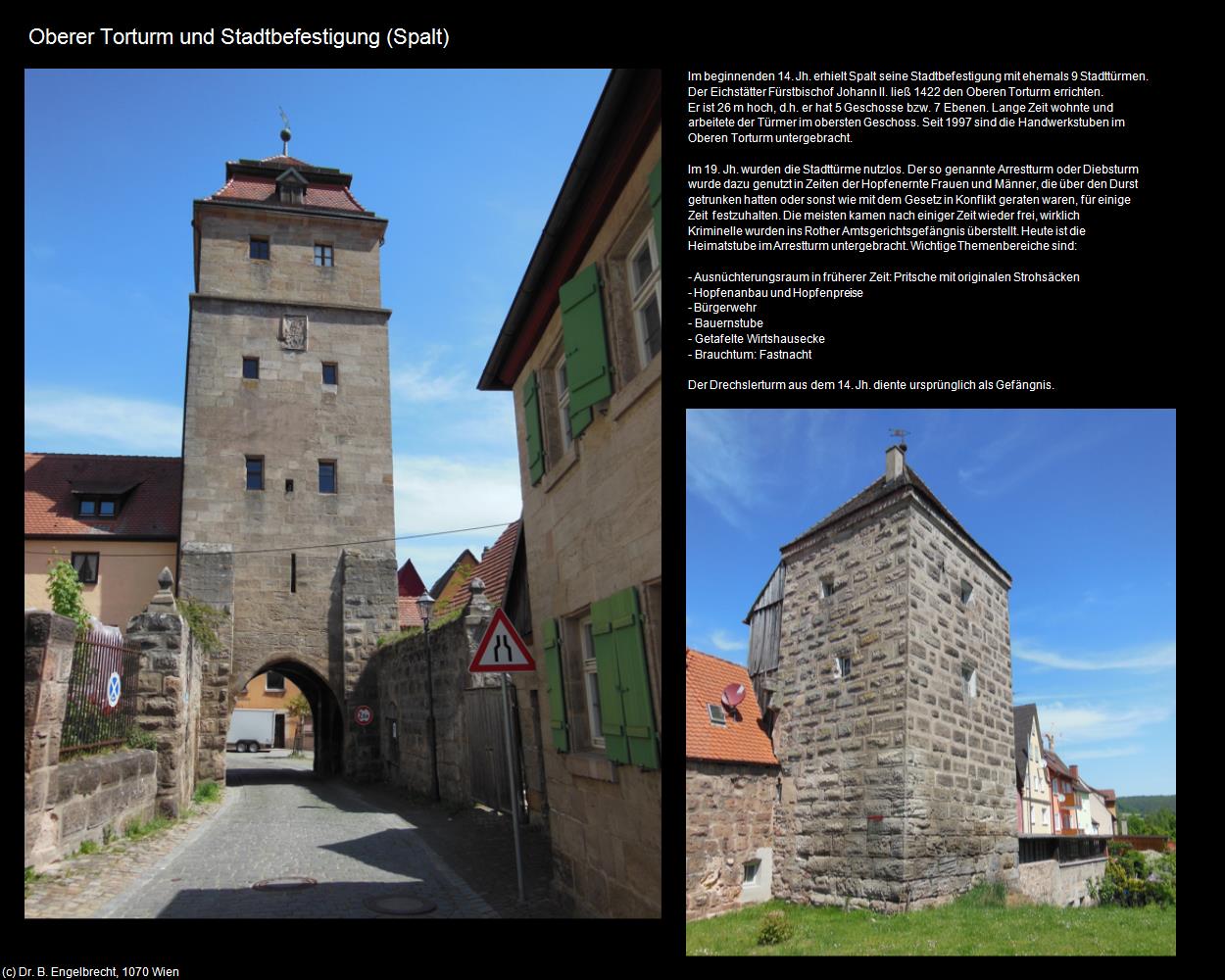 Oberer Torturm und Stadtbefestigung (Spalt) in Kulturatlas-BAYERN