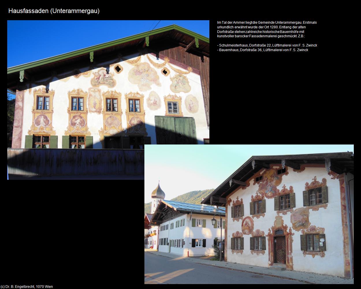 Hausfassaden (Unterammergau) in Kulturatlas-BAYERN