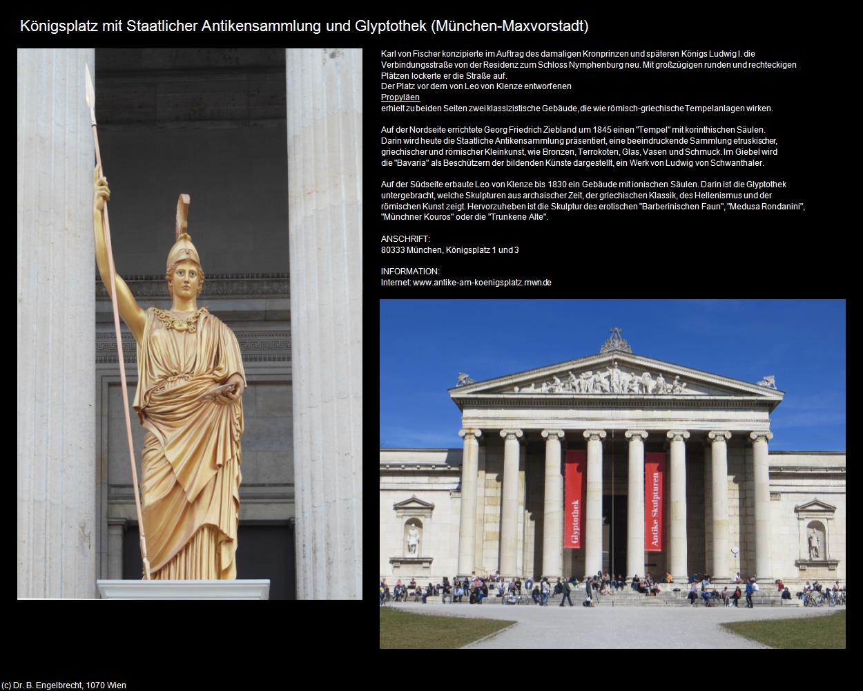 Königsplatz mit Staatl. Antikensammlung und Glyptothek (München) in Kulturatlas-BAYERN(c)B.Engelbrecht