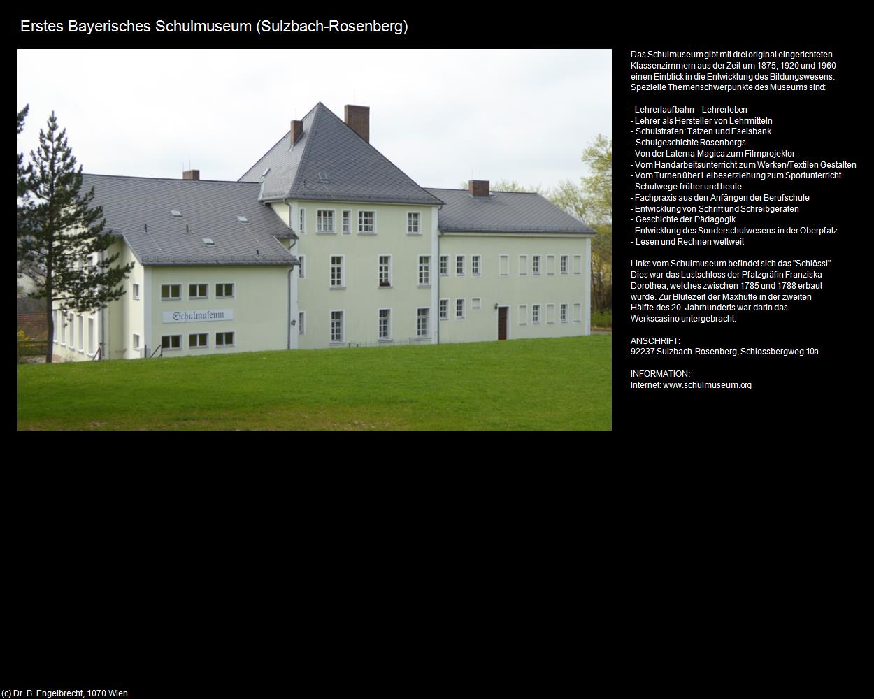 Erstes Bayerisches Schulmuseum (Sulzbach-Rosenberg) in Kulturatlas-BAYERN