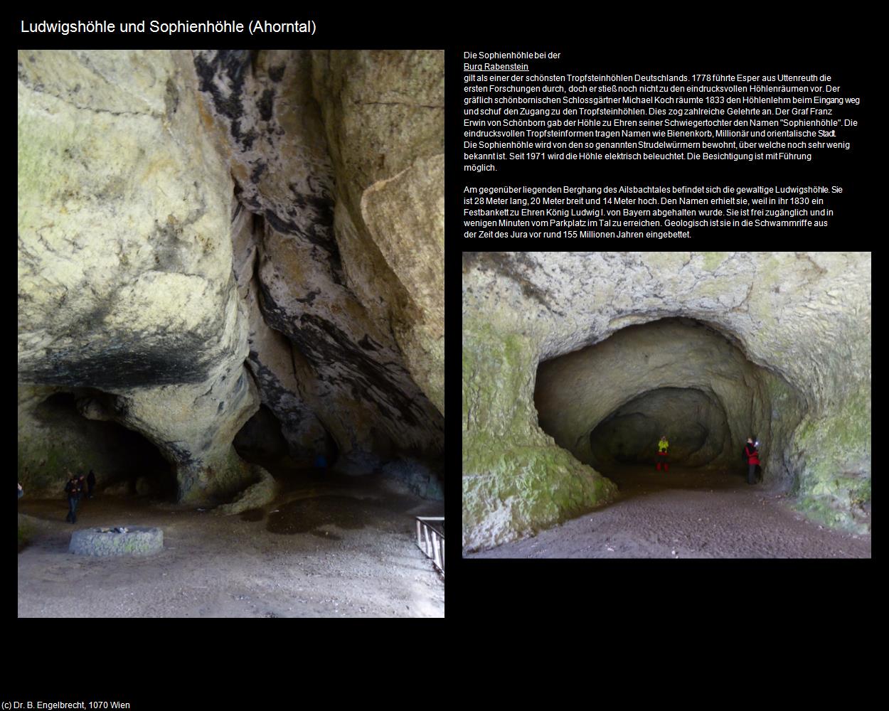 Ludwigshöhle und Sophienhöhle (Ahorntal) in Kulturatlas-BAYERN(c)B.Engelbrecht