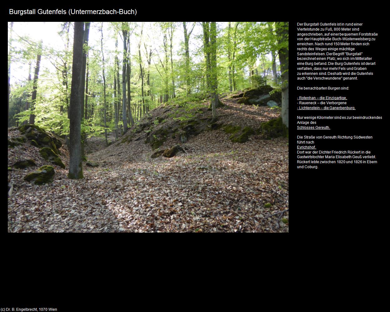 Burgstall Gutenfels (Buch) (Untermerzbach) in Kulturatlas-BAYERN(c)B.Engelbrecht