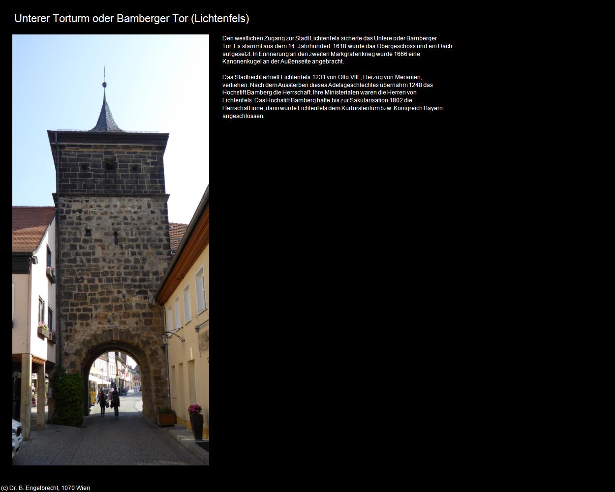 Unterer Torturm oder Bamberger Tor (Lichtenfels) in Kulturatlas-BAYERN