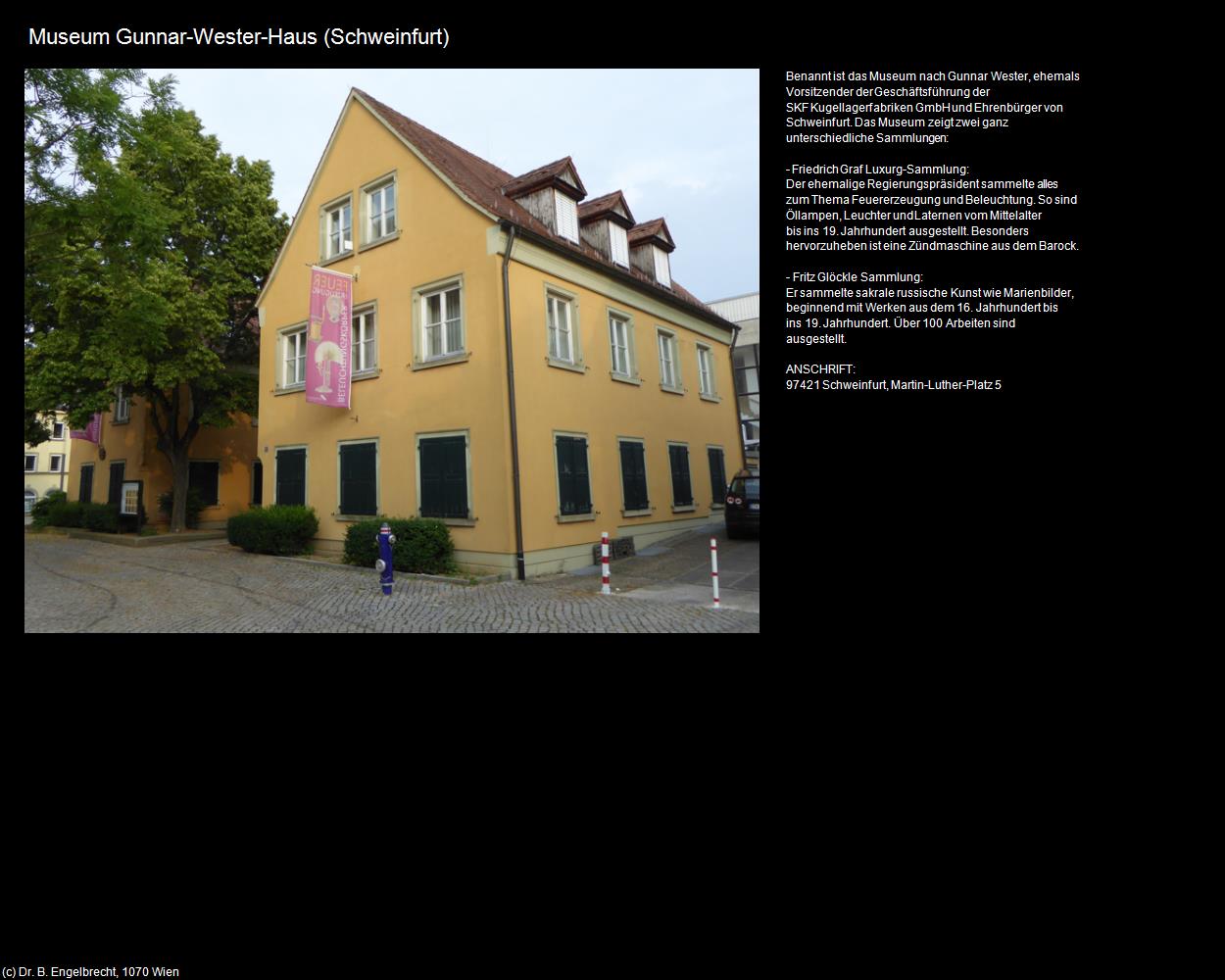 Museum Gunnar-Wester-Haus (Schweinfurt) in Kulturatlas-BAYERN