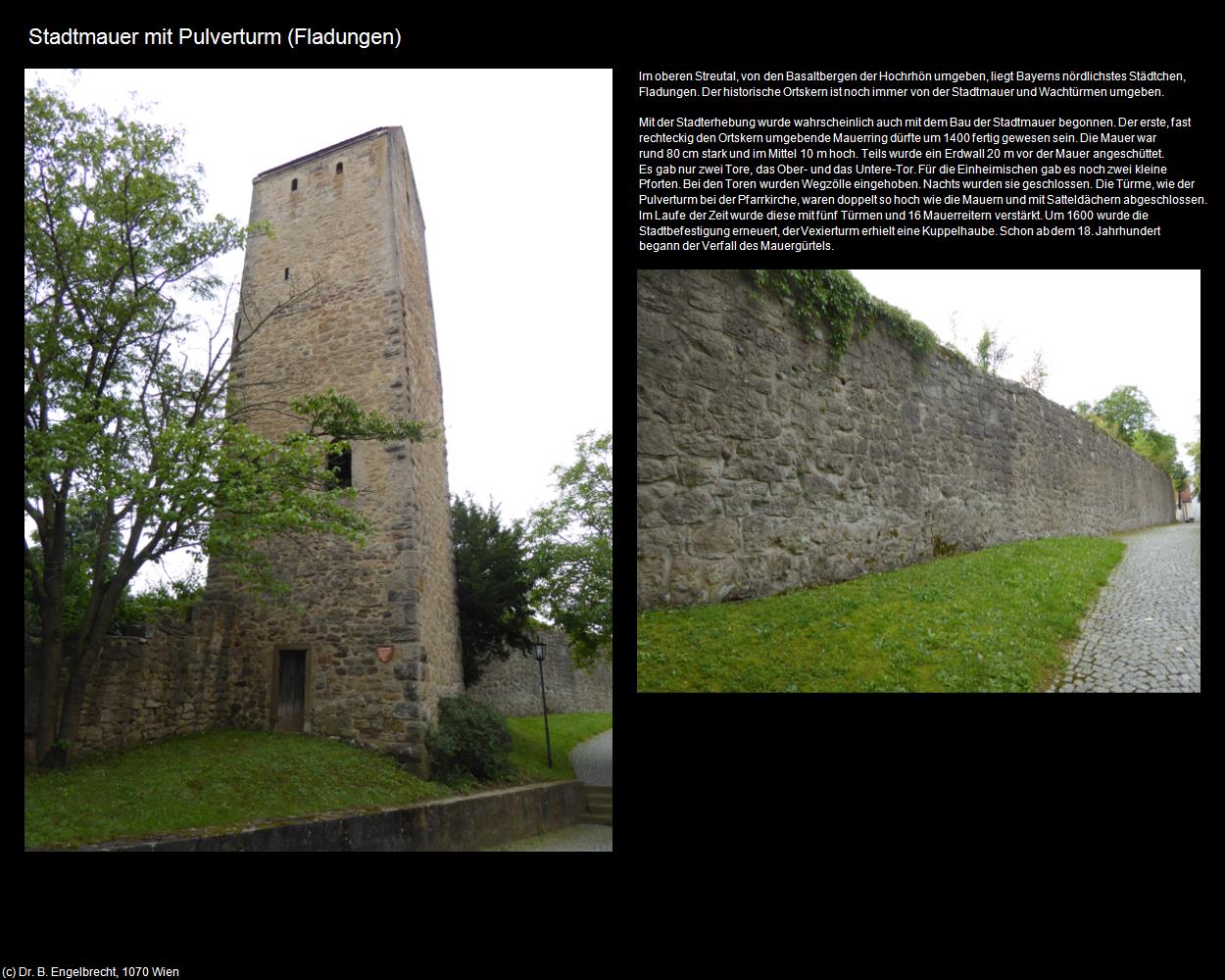 Stadtmauer mit Pulverturm (Fladungen) in Kulturatlas-BAYERN