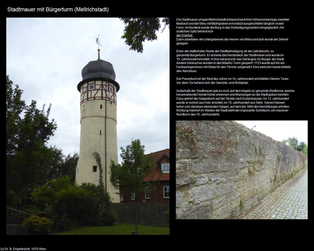 Stadtmauer mit Bürgerturm (Mellrichstadt) in Kulturatlas-BAYERN(c)B.Engelbrecht
