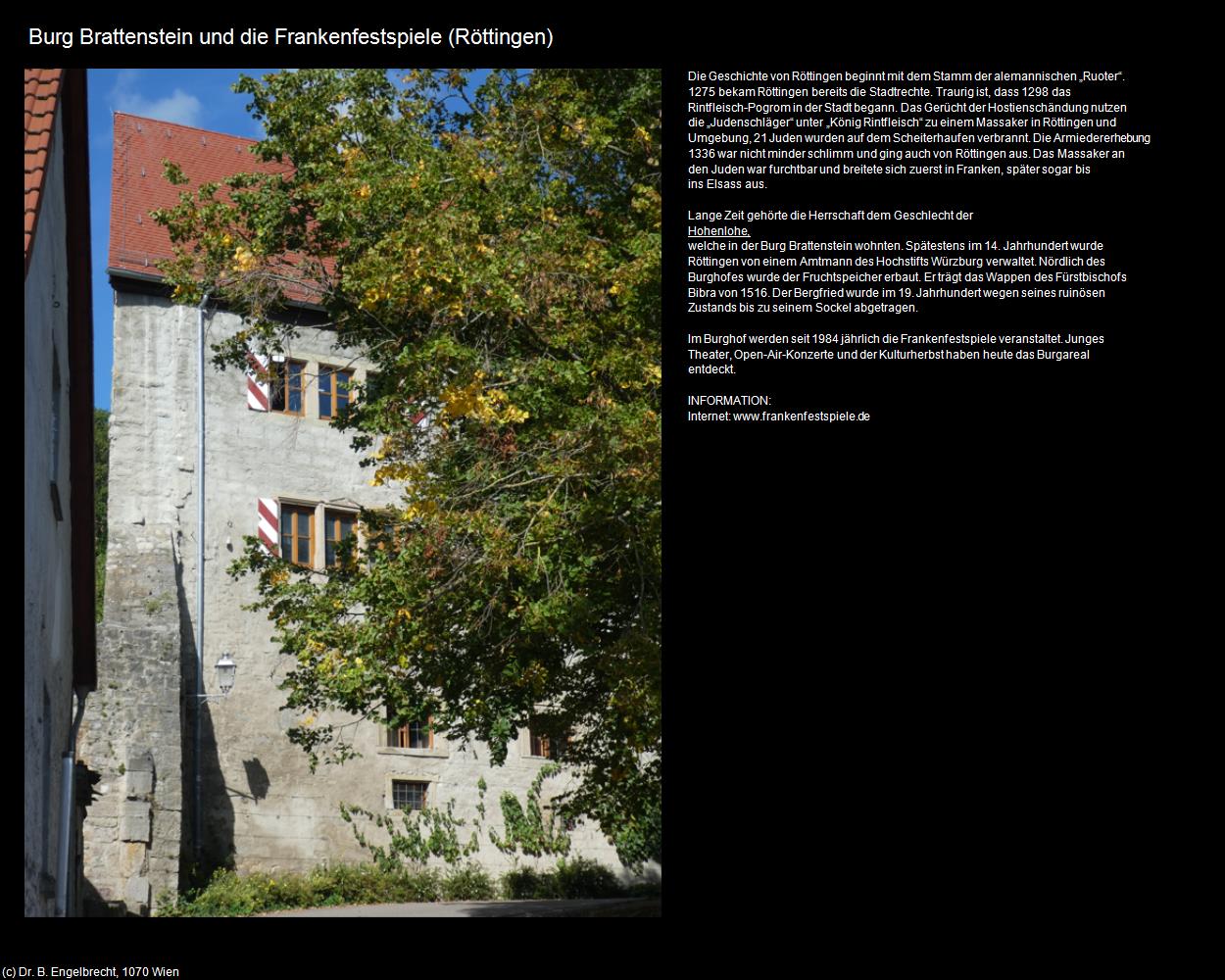Burg Brattenstien und die Frankenfestspiele (Röttingen) in Kulturatlas-BAYERN(c)B.Engelbrecht
