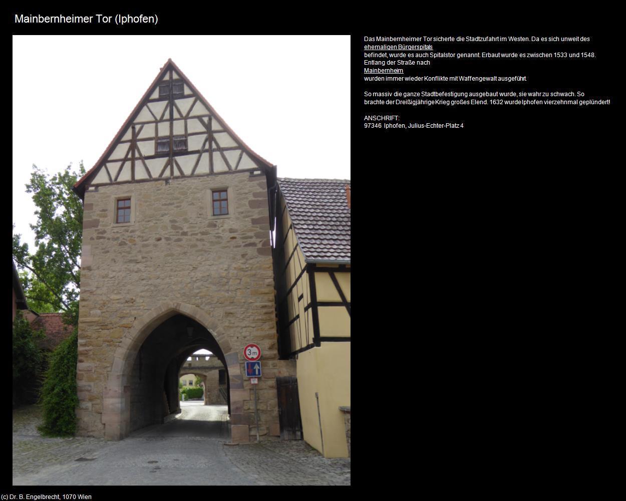 Mainbernheimer Tor (Iphofen) in Kulturatlas-BAYERN(c)B.Engelbrecht