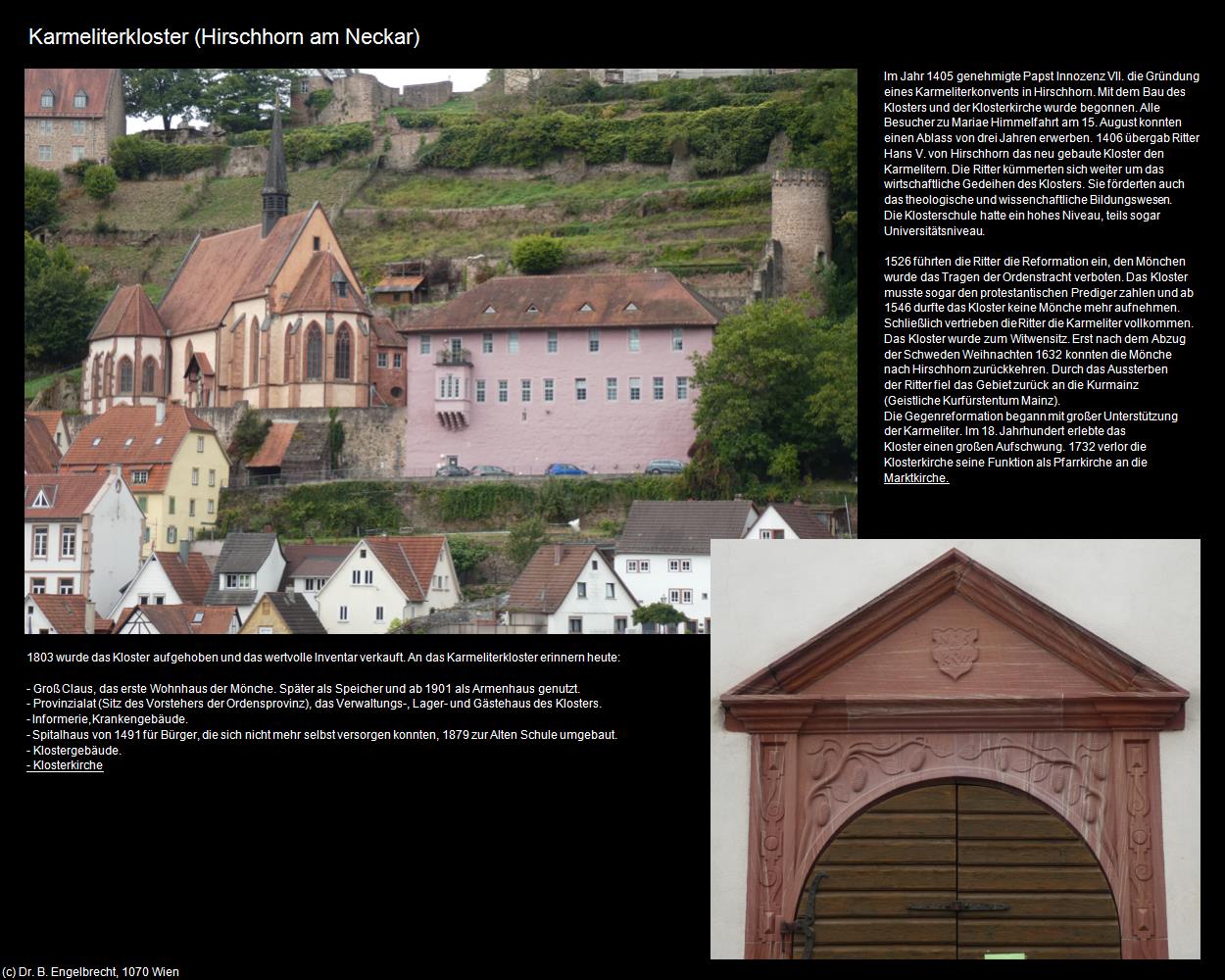 Karmeliterkloster (Hirschhorn am Neckar) in Kulturatlas-HESSEN(c)B.Engelbrecht