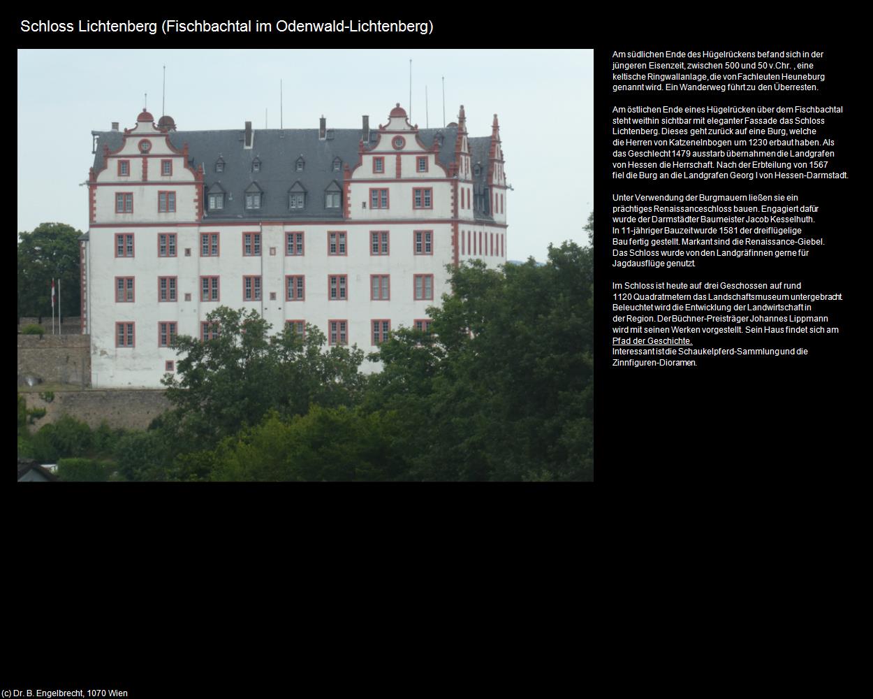 Schloss Lichtenberg (Lichtenberg)  (Fischbachtal im Odenwald) in Kulturatlas-HESSEN(c)B.Engelbrecht