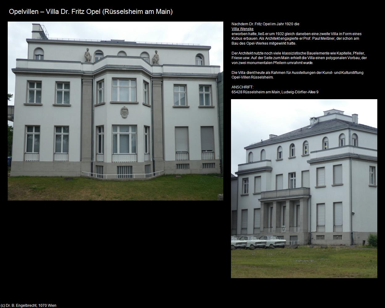 Opelvillen - Villa Dr. Fritz Opel (Rüsselsheim am Main) in Kulturatlas-HESSEN(c)B.Engelbrecht