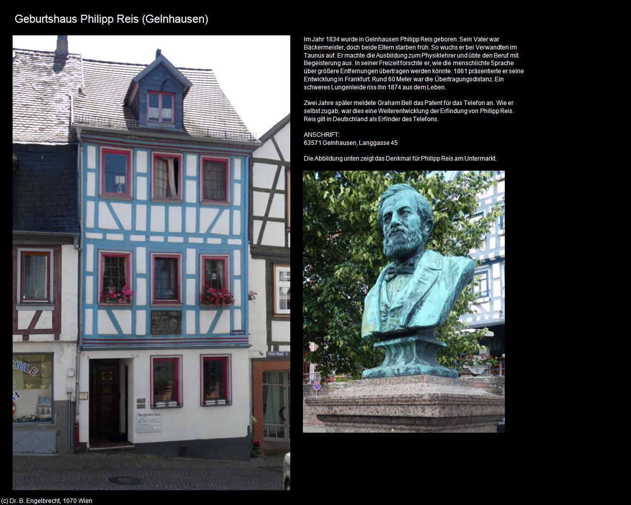 Geburtshaus Philipp Reis (Gelnhausen) in Kulturatlas-HESSEN