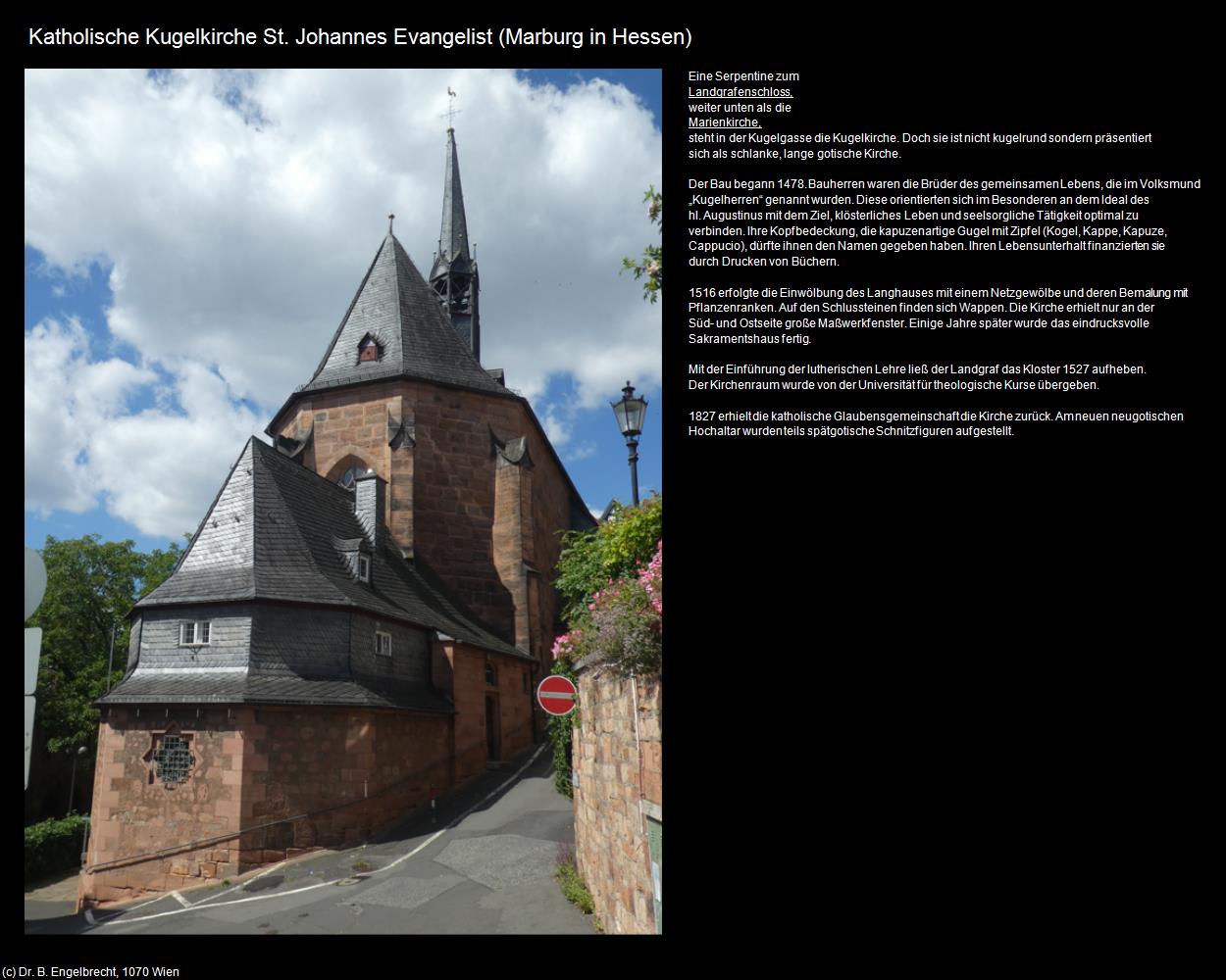 Kath. Kugelkirche St. Johannes Evangelist (Marburg in Hessen) in Kulturatlas-HESSEN(c)B.Engelbrecht