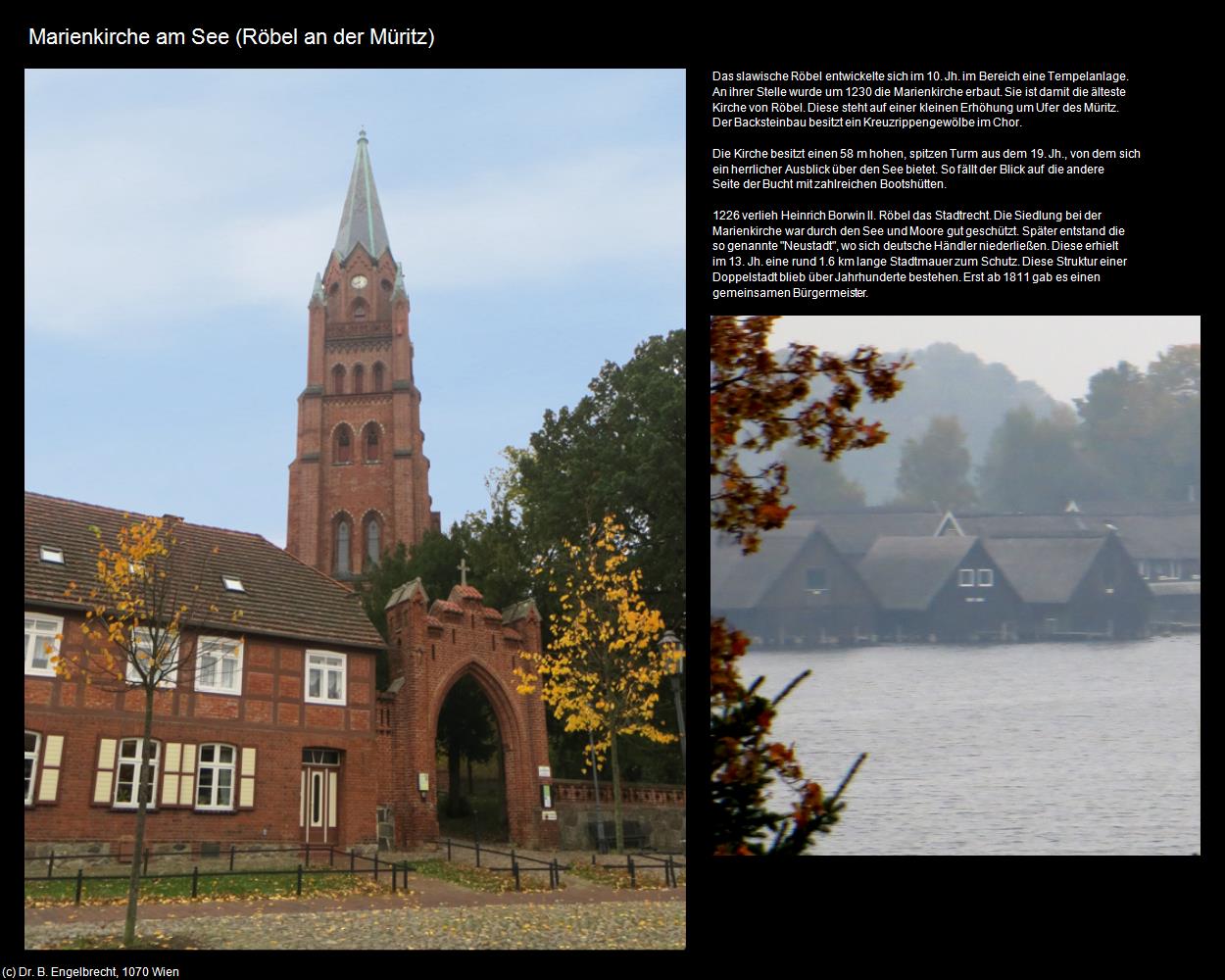 Marienkirche am See  (Röbel/Müritz) in Kulturatlas-MECKLENBURG-VORPOMMERN