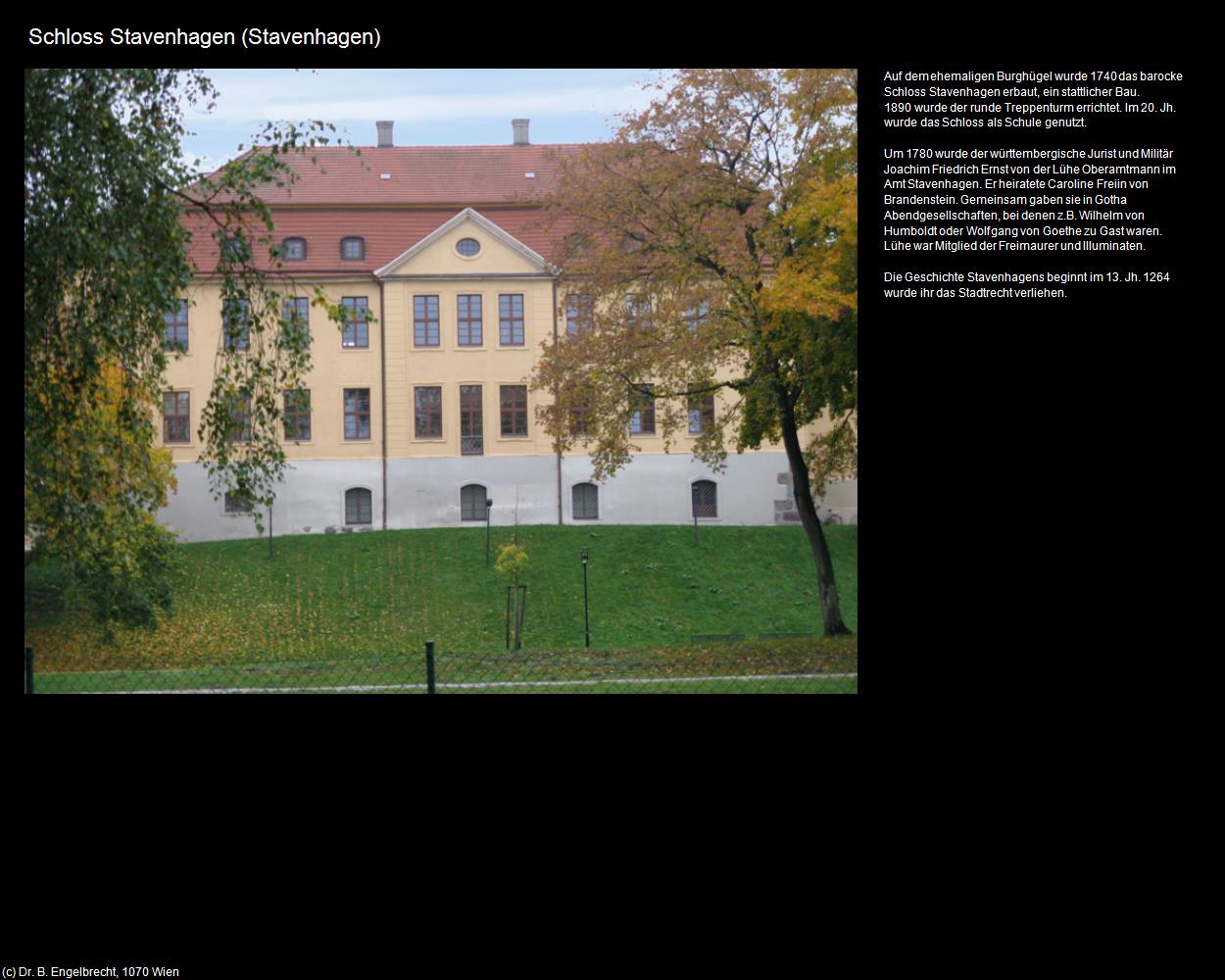 Schloss Stavenhagen (Stavenhagen) in Kulturatlas-MECKLENBURG-VORPOMMERN