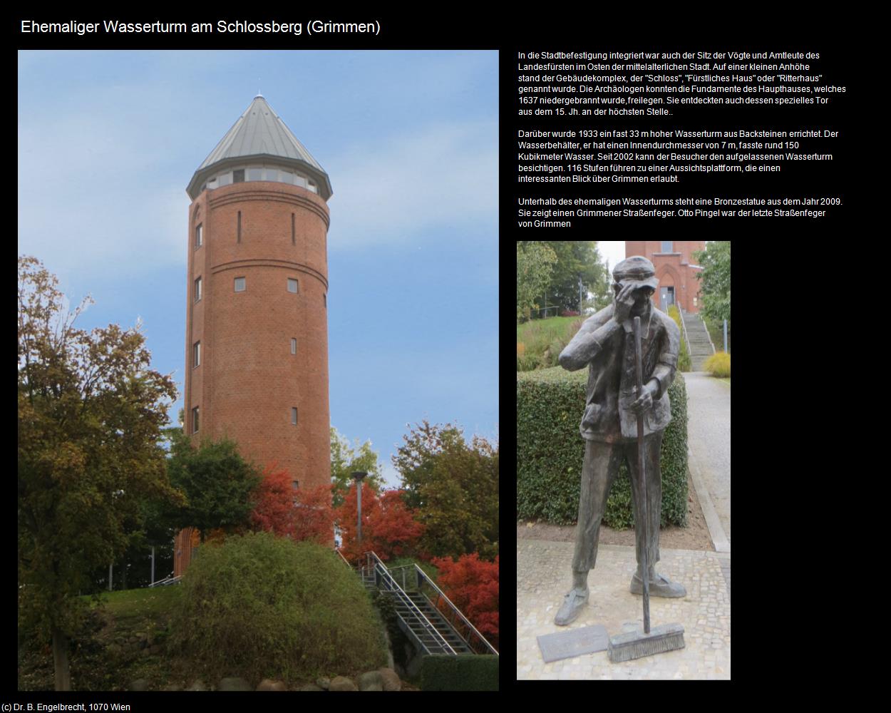 Ehem. Wasserturm und letzter Straßenfeger (Grimmen) in Kulturatlas-MECKLENBURG-VORPOMMERN