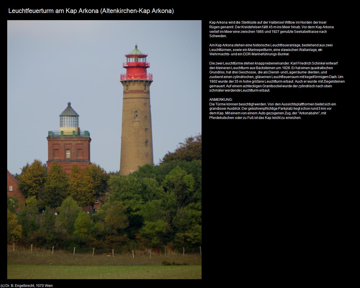 Leuchtfeuertürme am Kap Arkona (Altenkirchen/Rügen) in Kulturatlas-MECKLENBURG-VORPOMMERN