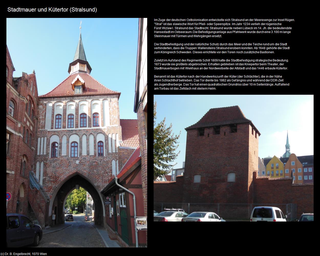 Stadtmauer und Kütertor (Stralsund) in Kulturatlas-MECKLENBURG-VORPOMMERN