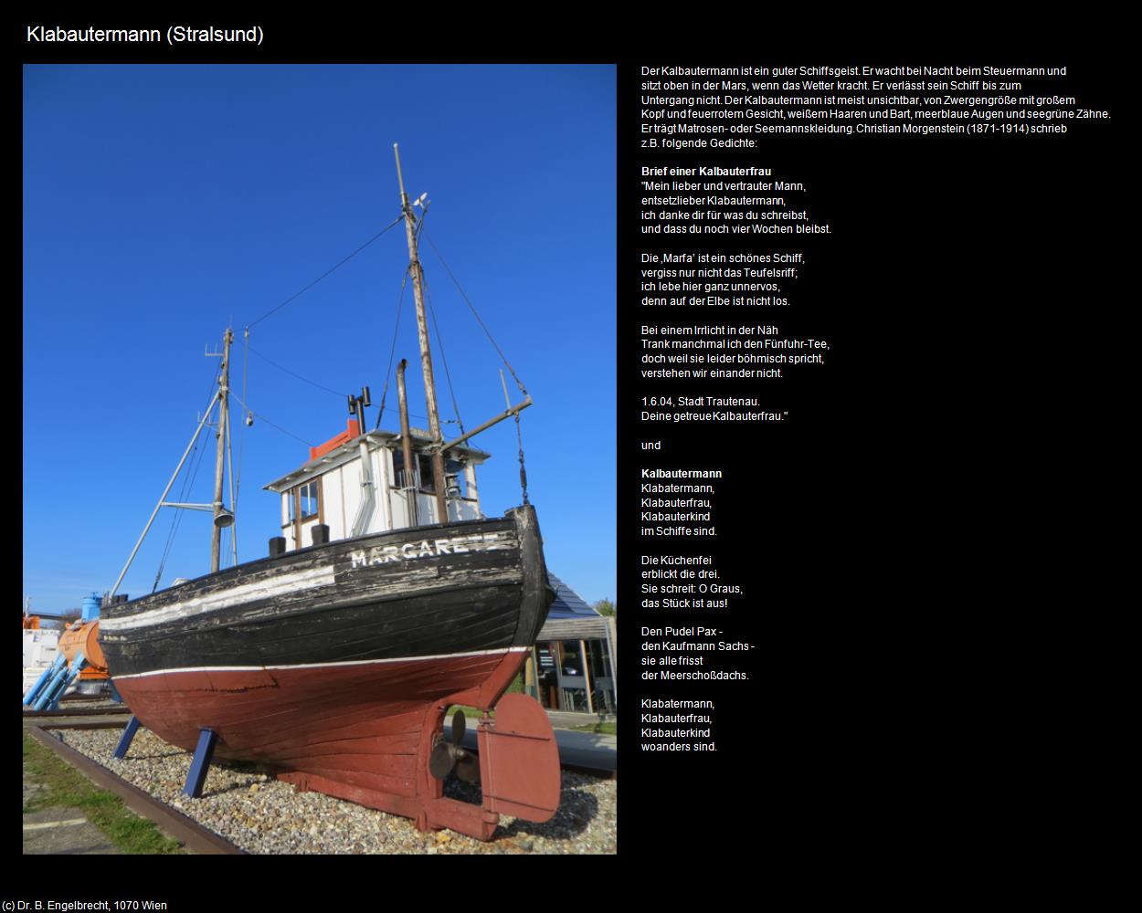 Klabautermann (Stralsund) in Kulturatlas-MECKLENBURG-VORPOMMERN