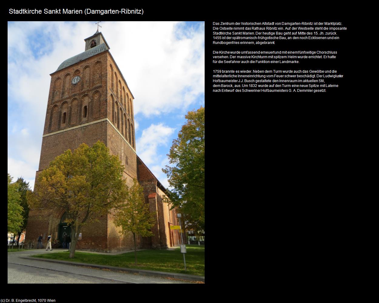 Stadtkirche St. Marien (Damgarten-Ribnitz ) in Kulturatlas-MECKLENBURG-VORPOMMERN