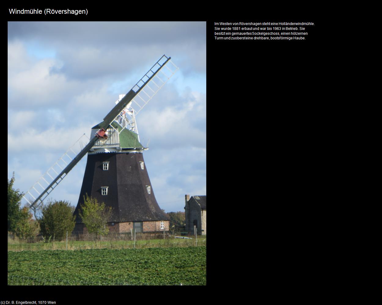 Windmühle (Rövershagen) in Kulturatlas-MECKLENBURG-VORPOMMERN