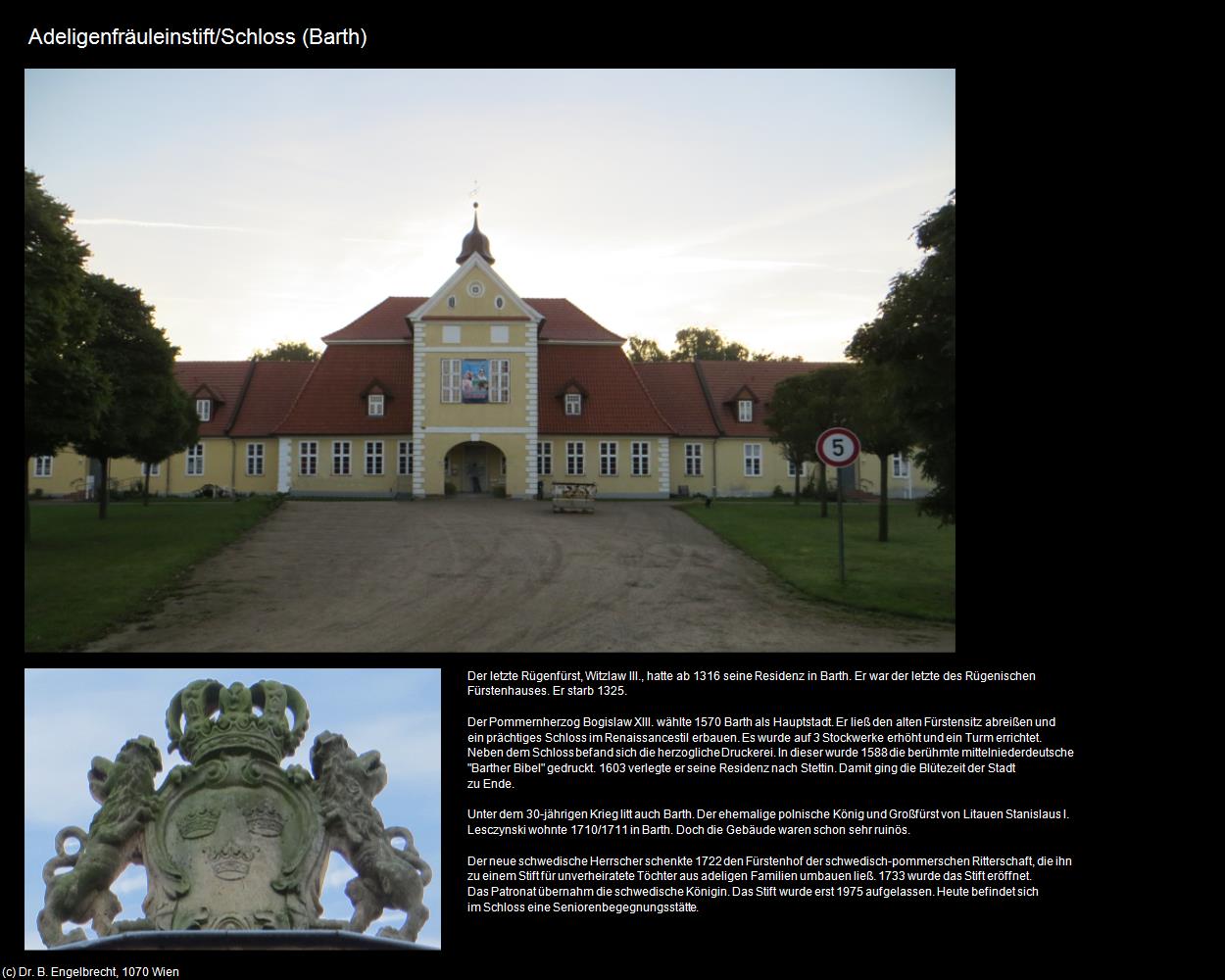 Adeligenfräuleinstift/Schloss (Barth) in Kulturatlas-MECKLENBURG-VORPOMMERN