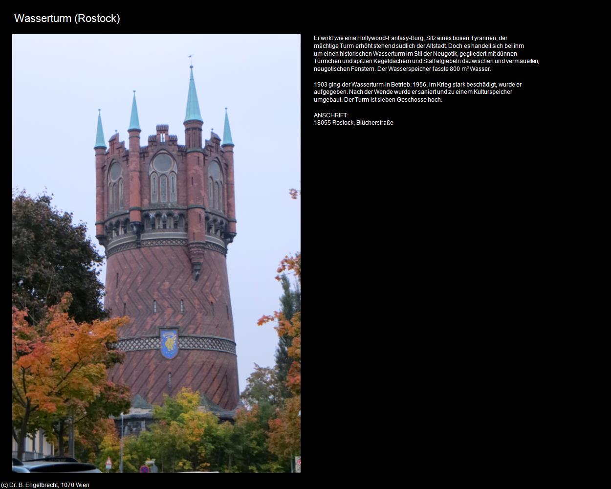 Wasserturm (Rostock) in Kulturatlas-MECKLENBURG-VORPOMMERN