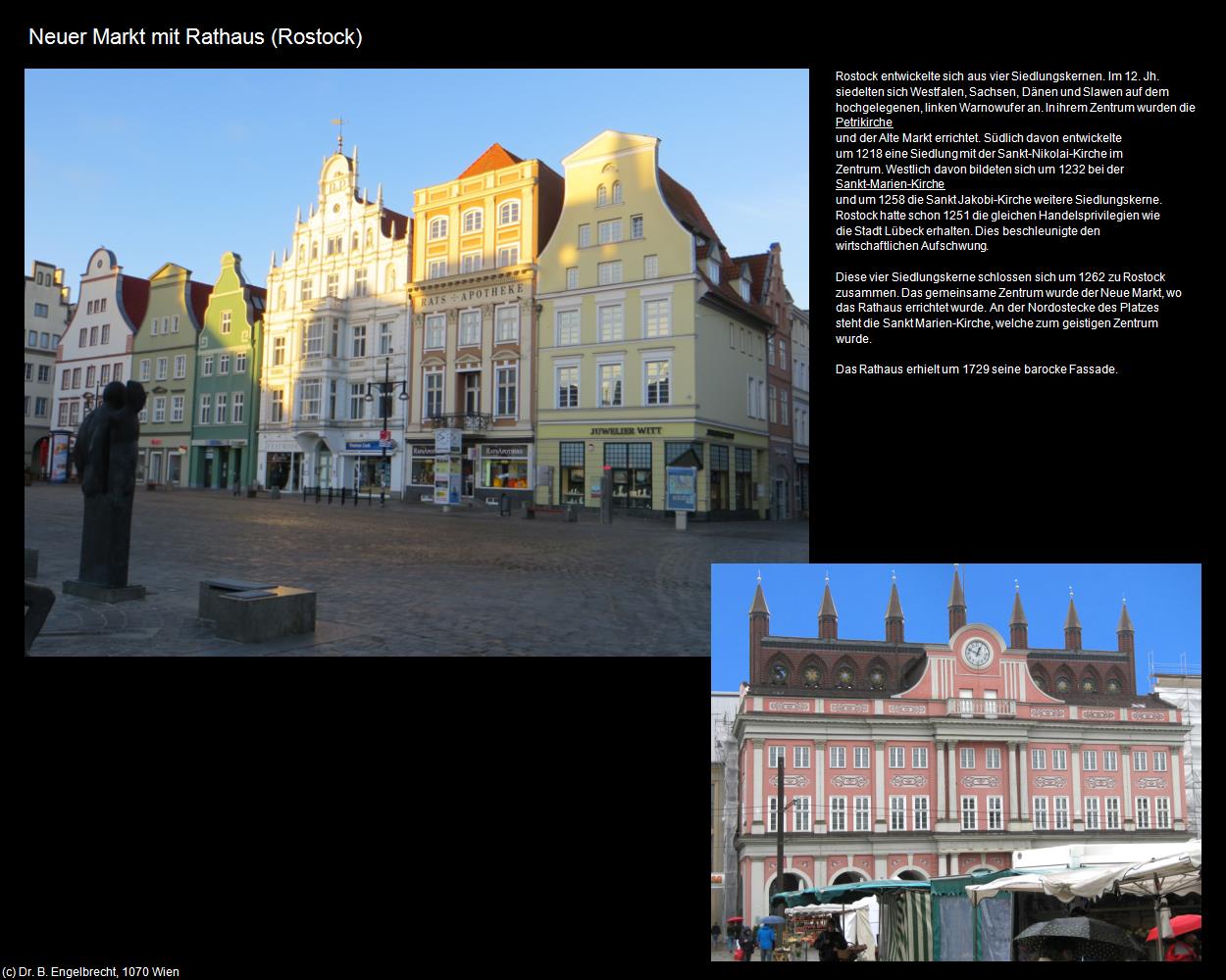 Neuer Markt mit Rathaus (Rostock) in Kulturatlas-MECKLENBURG-VORPOMMERN(c)B.Engelbrecht