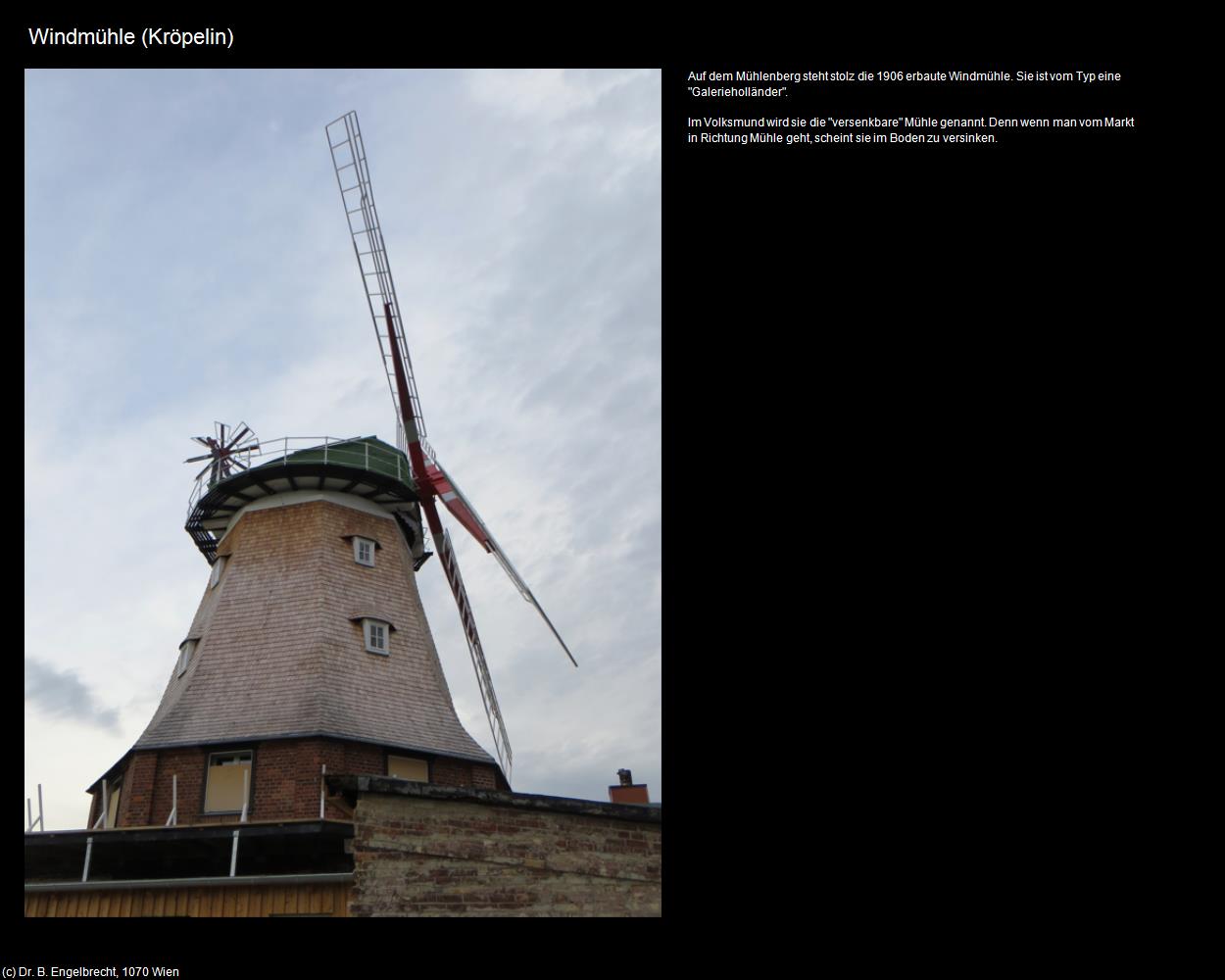 Windmühle (Kröpelin) in Kulturatlas-MECKLENBURG-VORPOMMERN