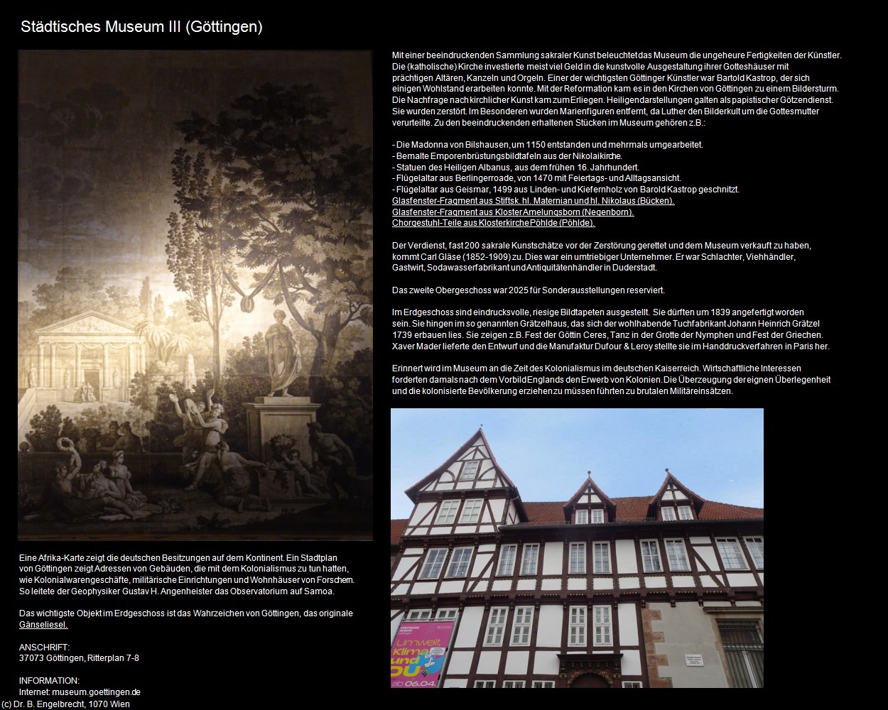 St&auml;dtisches Museum III (G&ouml;ttingen) in Kulturatlas-NIEDERSACHSEN(c)B.Engelbrecht