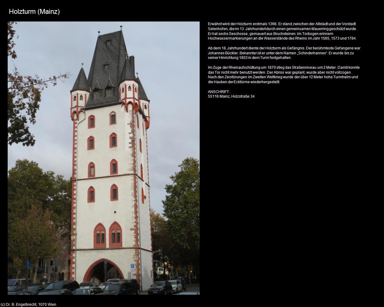 Holzturm (Mainz)  (Mainz (DEU-RP)) in RHEINLAND-PFALZ und SAARLAND