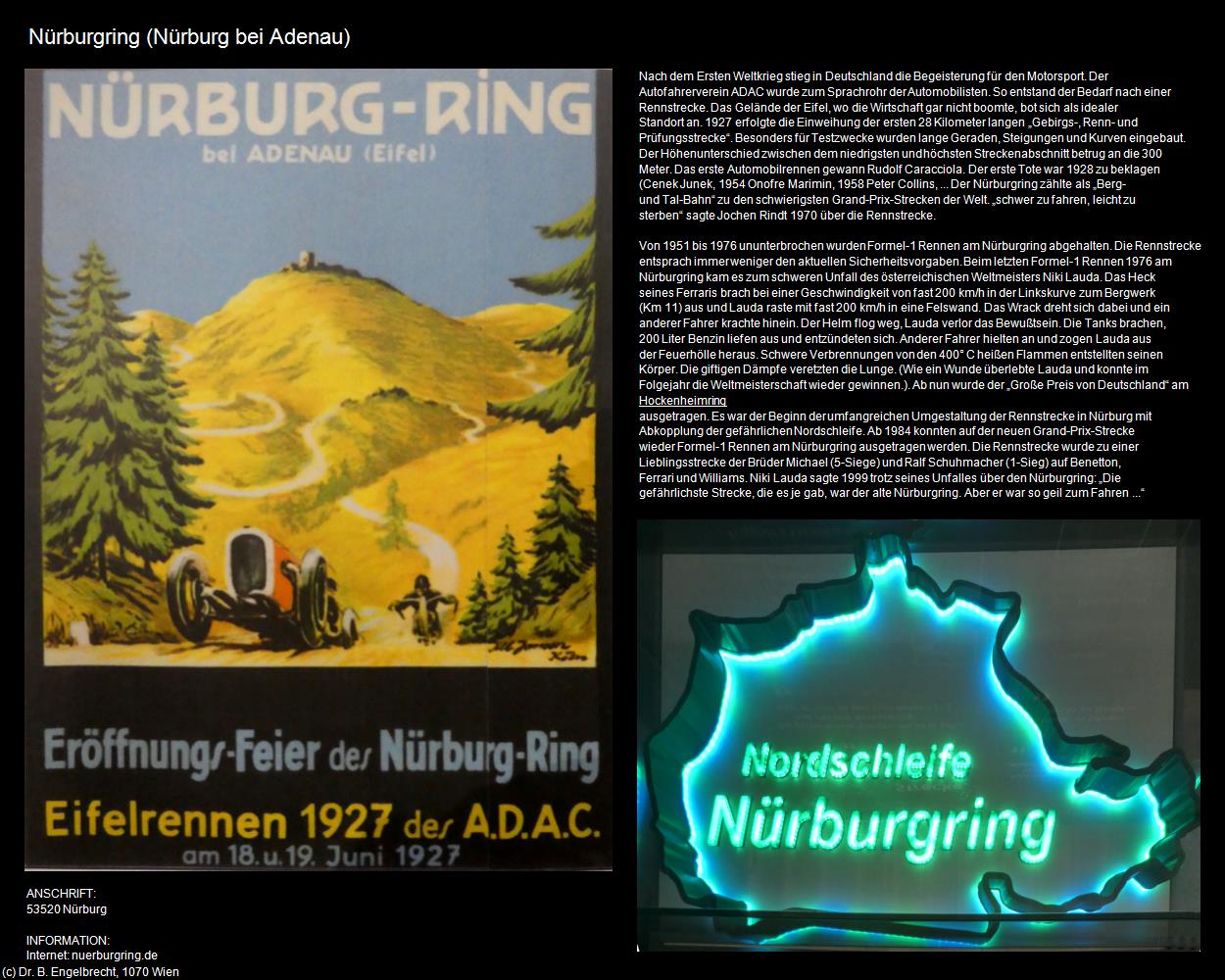 Nürburgring  (Nürburg bei Adenau (DEU-RP)) in RHEINLAND-PFALZ und SAARLAND(c)B.Engelbrecht