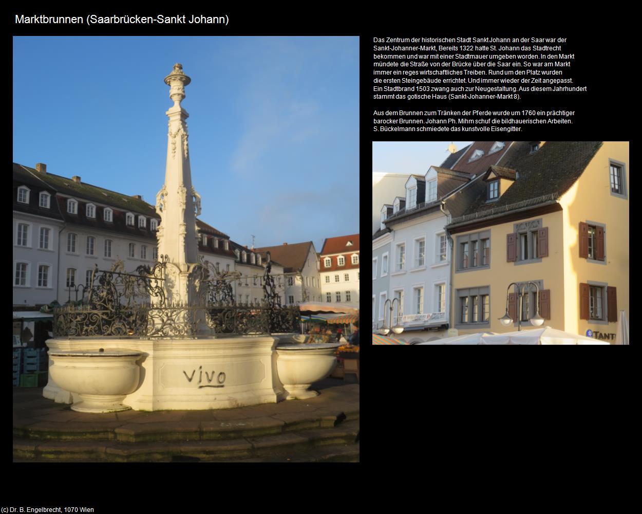 Marktbrunnen (Sankt Johann) (Saarbrücken (DEU-SL)) in RHEINLAND-PFALZ und SAARLAND