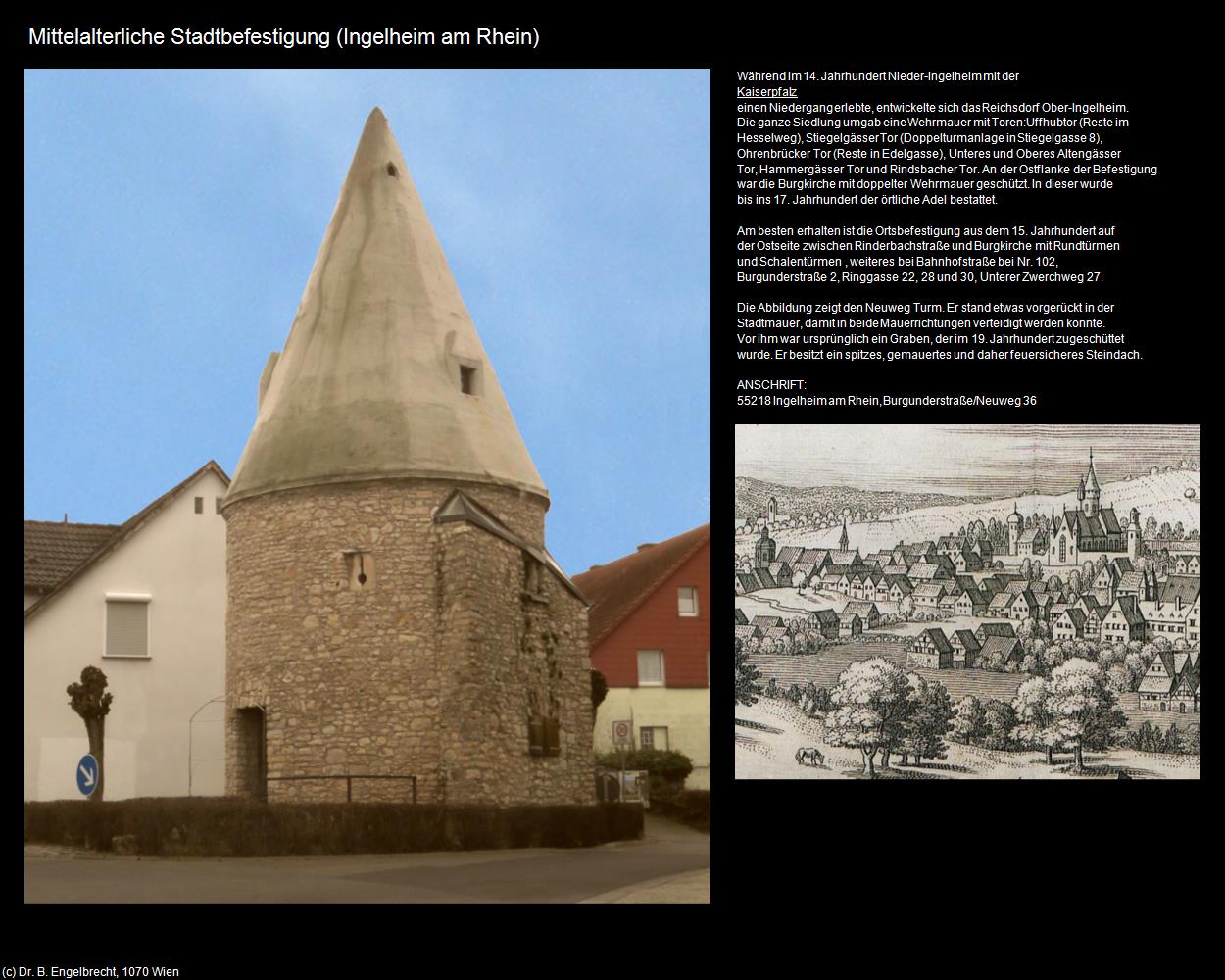Mittelalterliche Stadtbefestigung (Ingelheim am Rhein (DEU-RP)) in RHEINLAND-PFALZ und SAARLAND(c)B.Engelbrecht