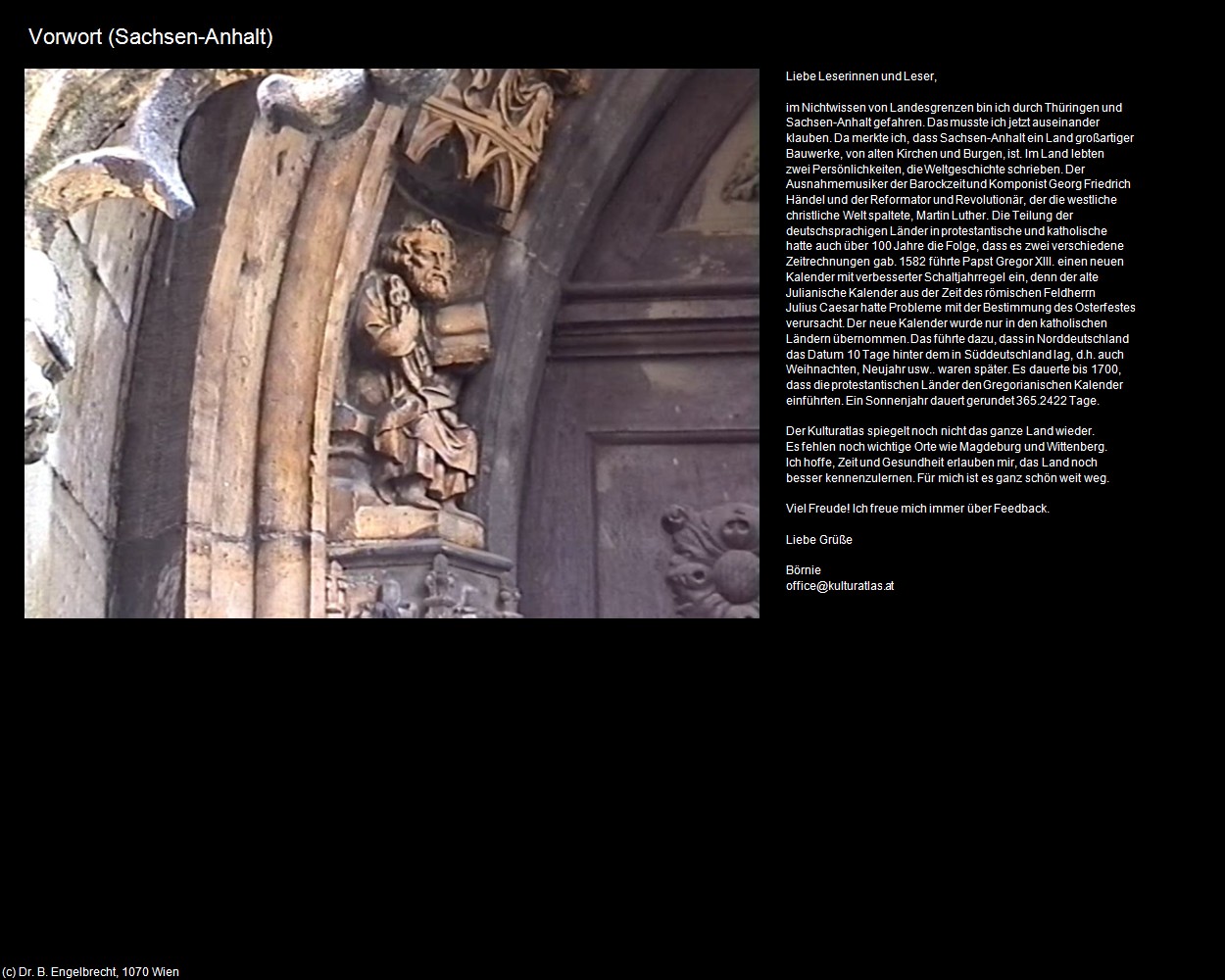 Vorwort (+Allgemein) in Kulturatlas-SACHSEN-ANHALT