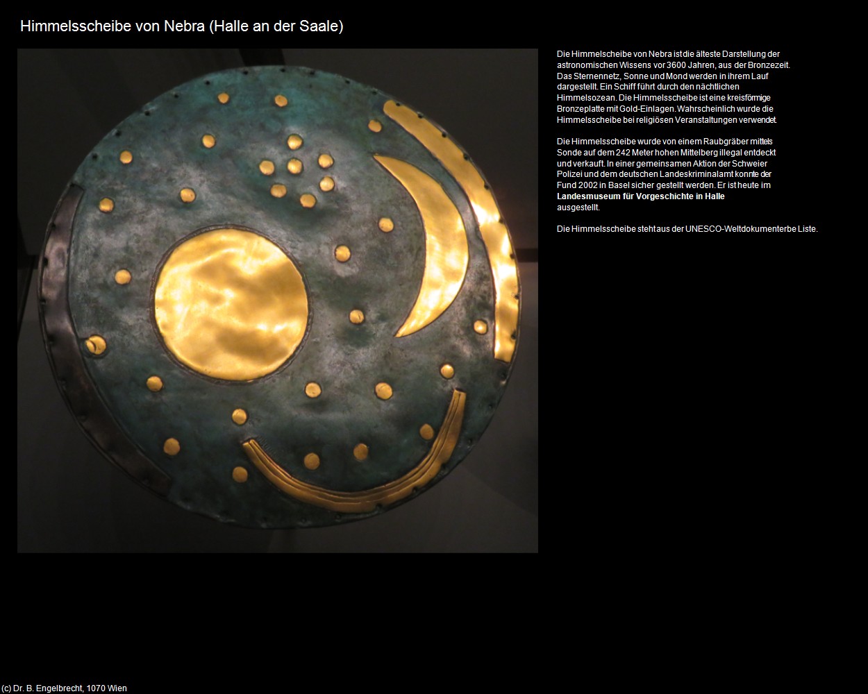 Himmelsscheibe von Nebra (Halle an der Saale) in Kulturatlas-SACHSEN-ANHALT