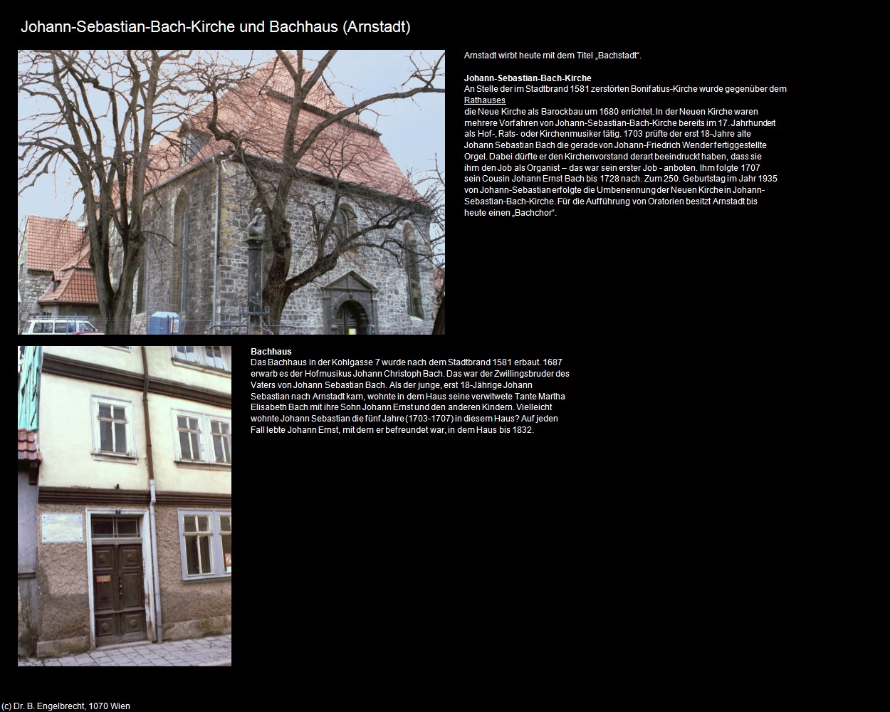 Bach-Kirche und Bach-Haus (Arnstadt) in Kulturatlas-THÜRINGEN(c)B.Engelbrecht