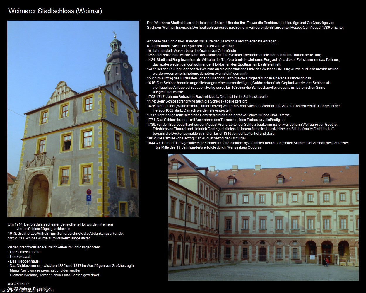 Weimarer Stadtschloss (Weimar) in Kulturatlas-THÜRINGEN