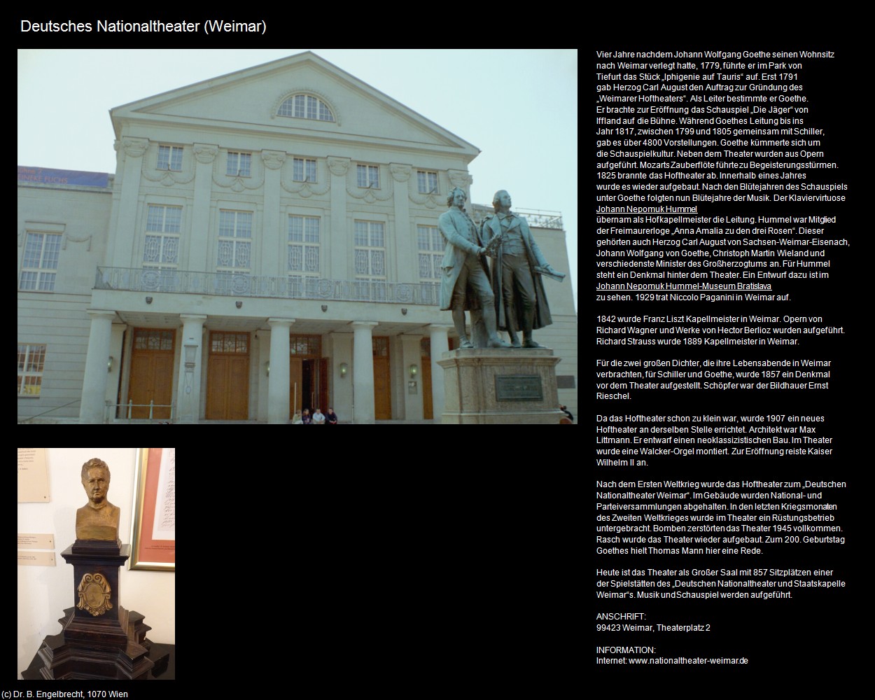 Deutsches Nationaltheater (Weimar) in Kulturatlas-THÜRINGEN(c)B.Engelbrecht