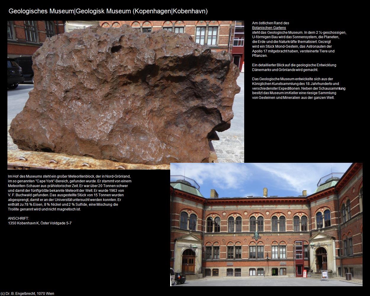 Geologisches Museum (Kopenhagen|Köbenhavn) in Kulturatlas-DÄNEMARK(c)B.Engelbrecht